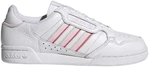 adidas Womens Continental 80 Stripes Sport Casual and Fashion Sneakers, White/Pink