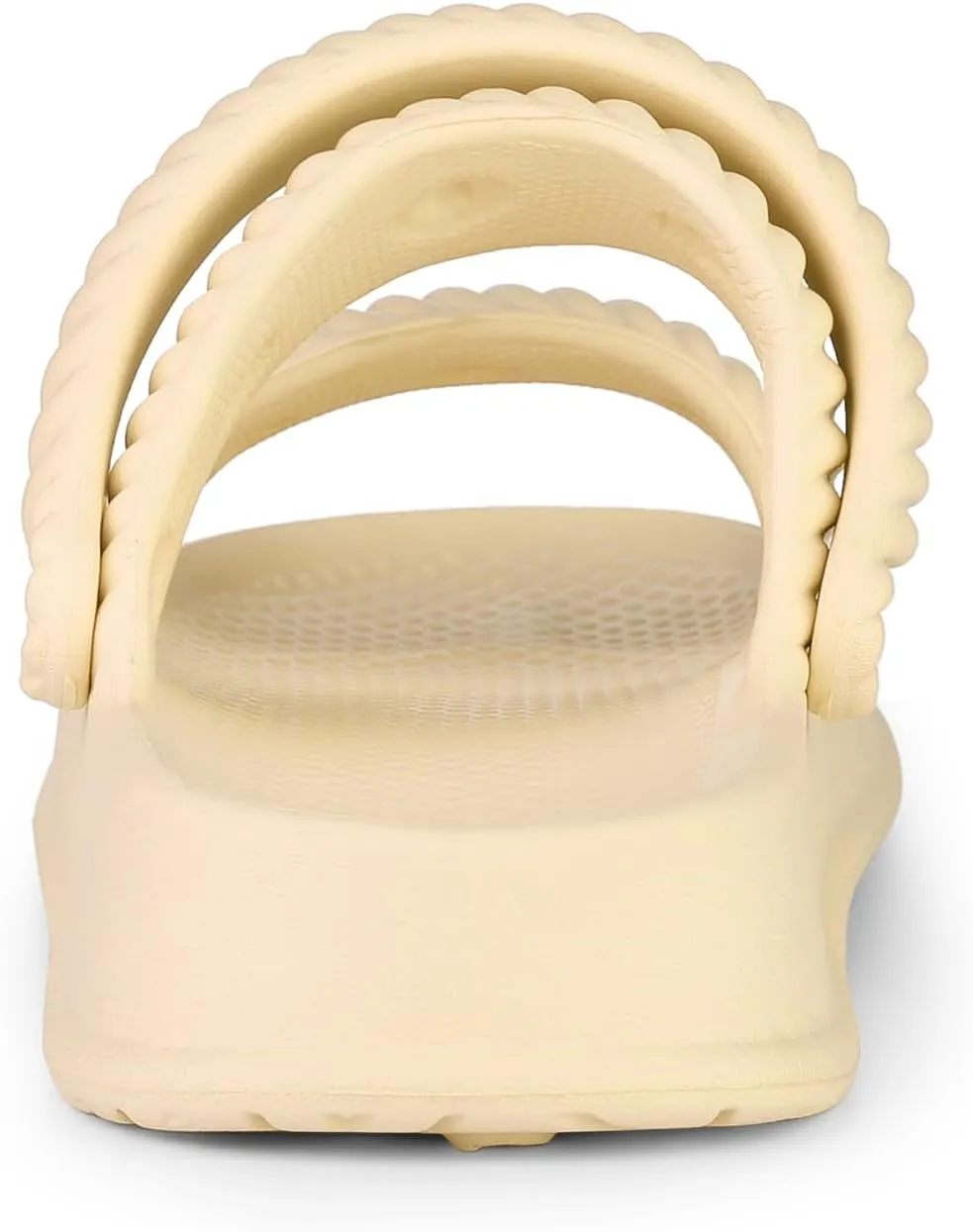 Allegra K Women's Cloud Slides Sandals Pillow Two-Way Wear Shower Slingback Flat Sandals
