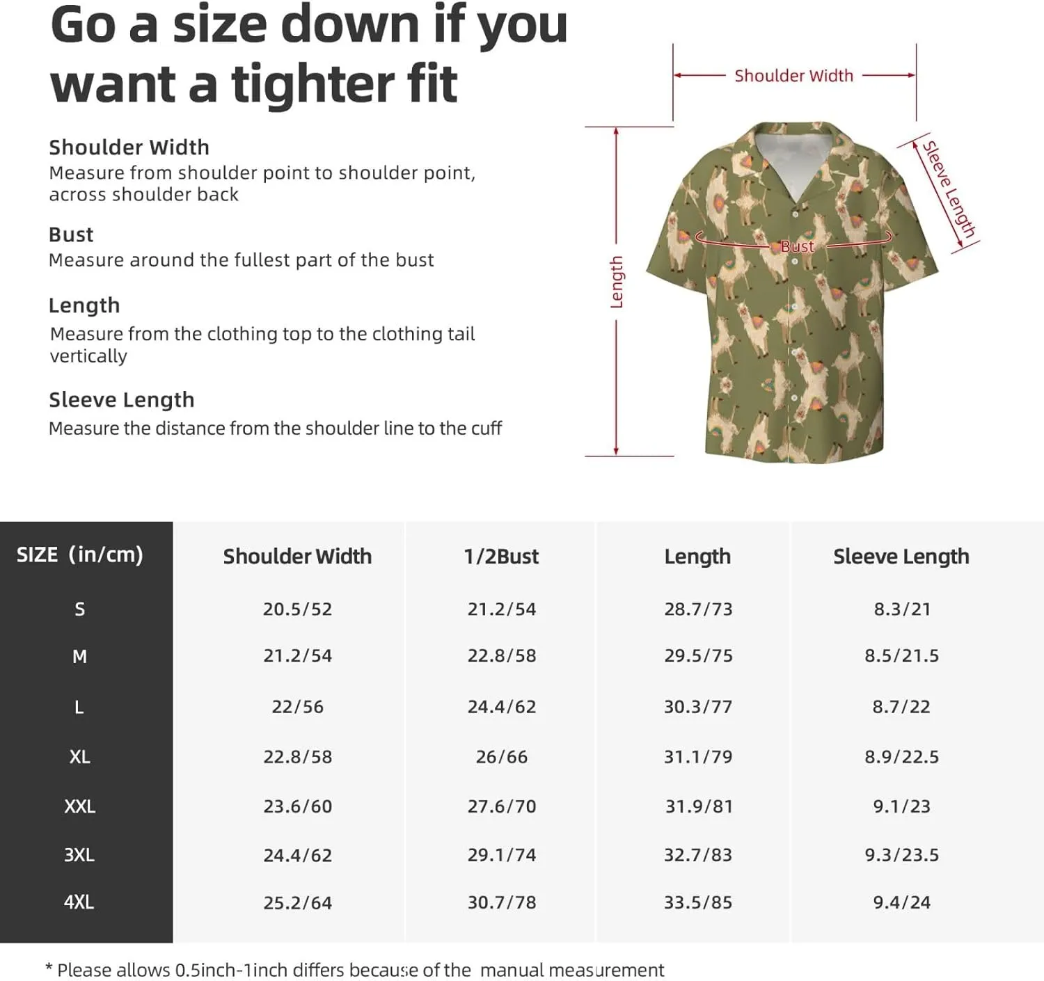 Alpaca. Printing Men's Fashion Summer Short Sleeve Button Shirt with Pocket,S-4xl Cuban Shirt Hawaiian Shirt