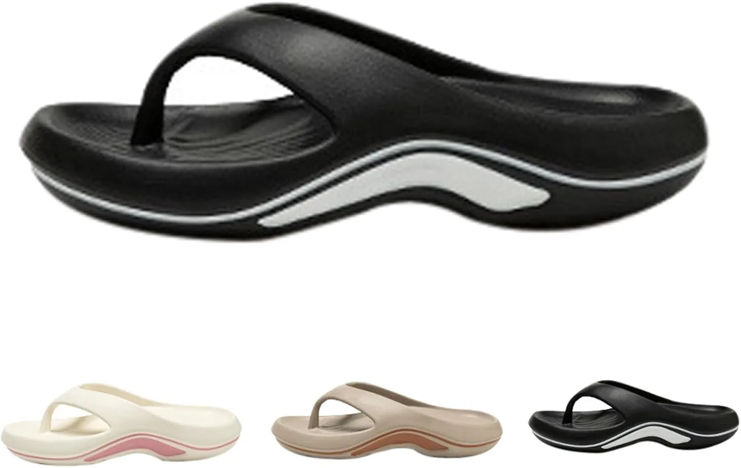 Arch Support Flip Flops for Women Plantar Fasciitis Orthopedic Walking Sandals Recovery Pillow Summer Beach Flipflops