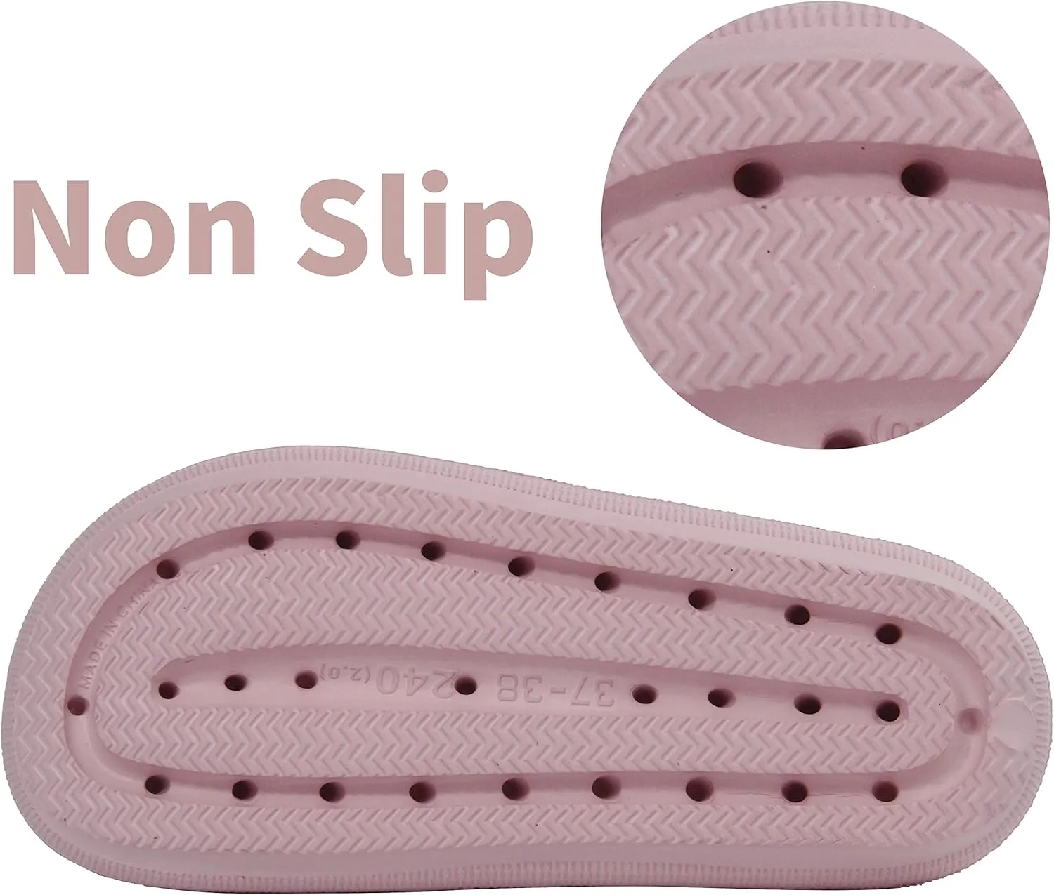 BenSorts Pillow Sandals for Women Men Thick Sole Adjustable Buckles EVA