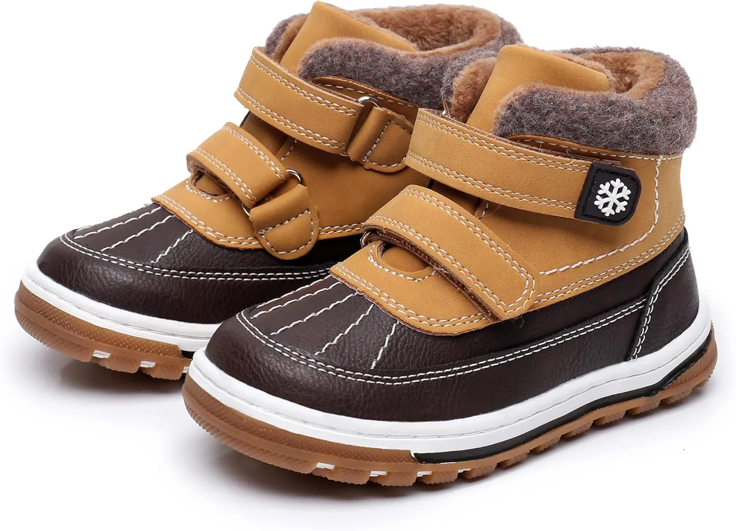 Blikcon Boys Boots Toddler Boys Girls Fall/Winter Boots Outdoor with Hook and Loop (Toddler/Little Kid)