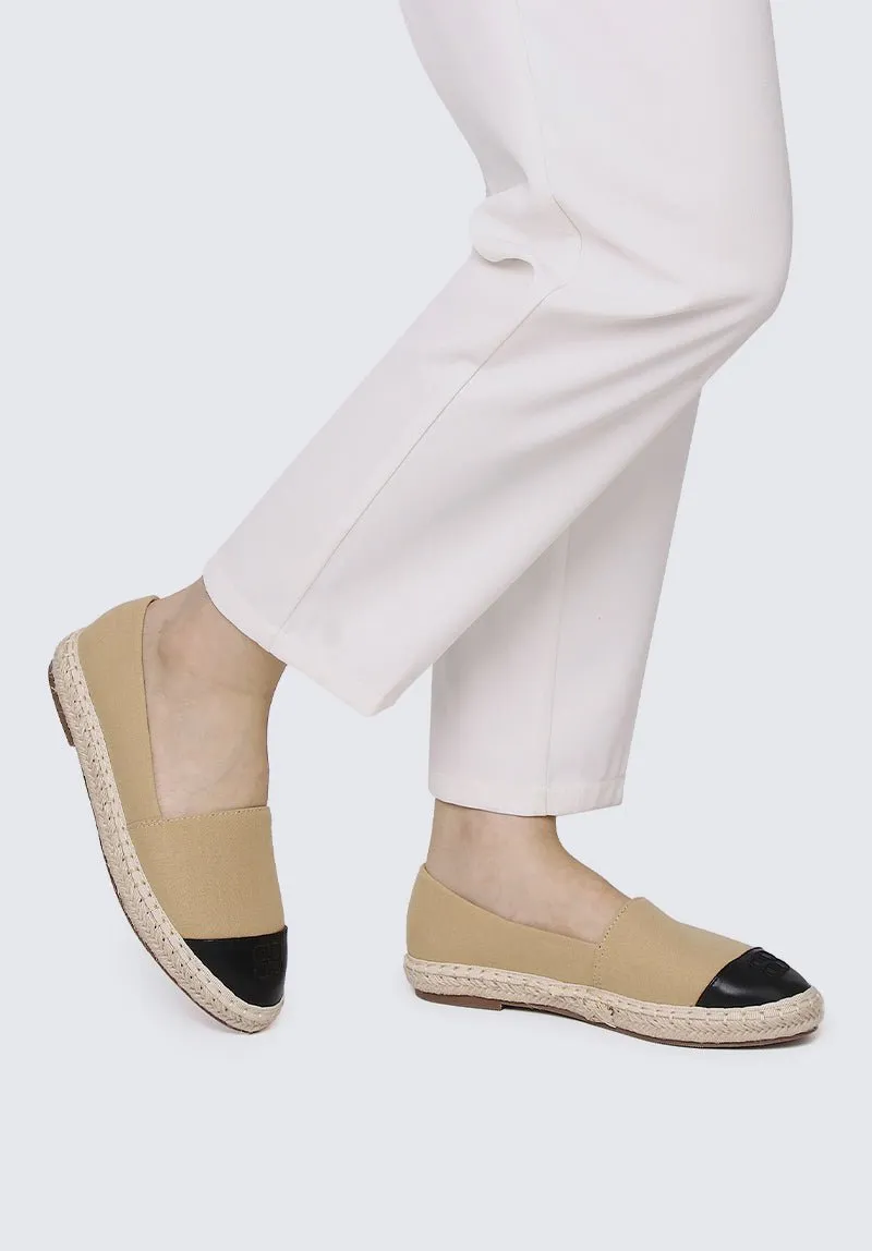 Britney Comfy Espadrilles In Nude