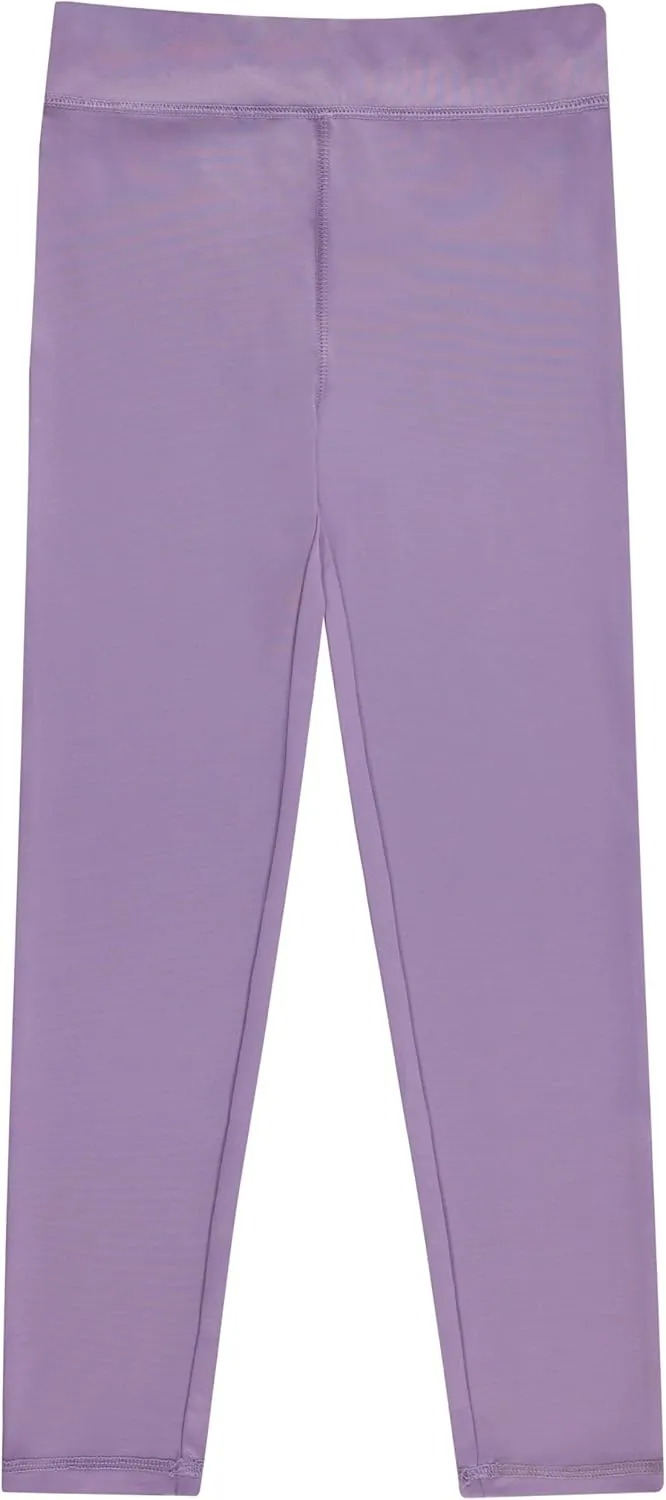 BTween Girls’ 4 Pack Leggings Set, Exercise, Sports Tights with Wide Waistband for Girls