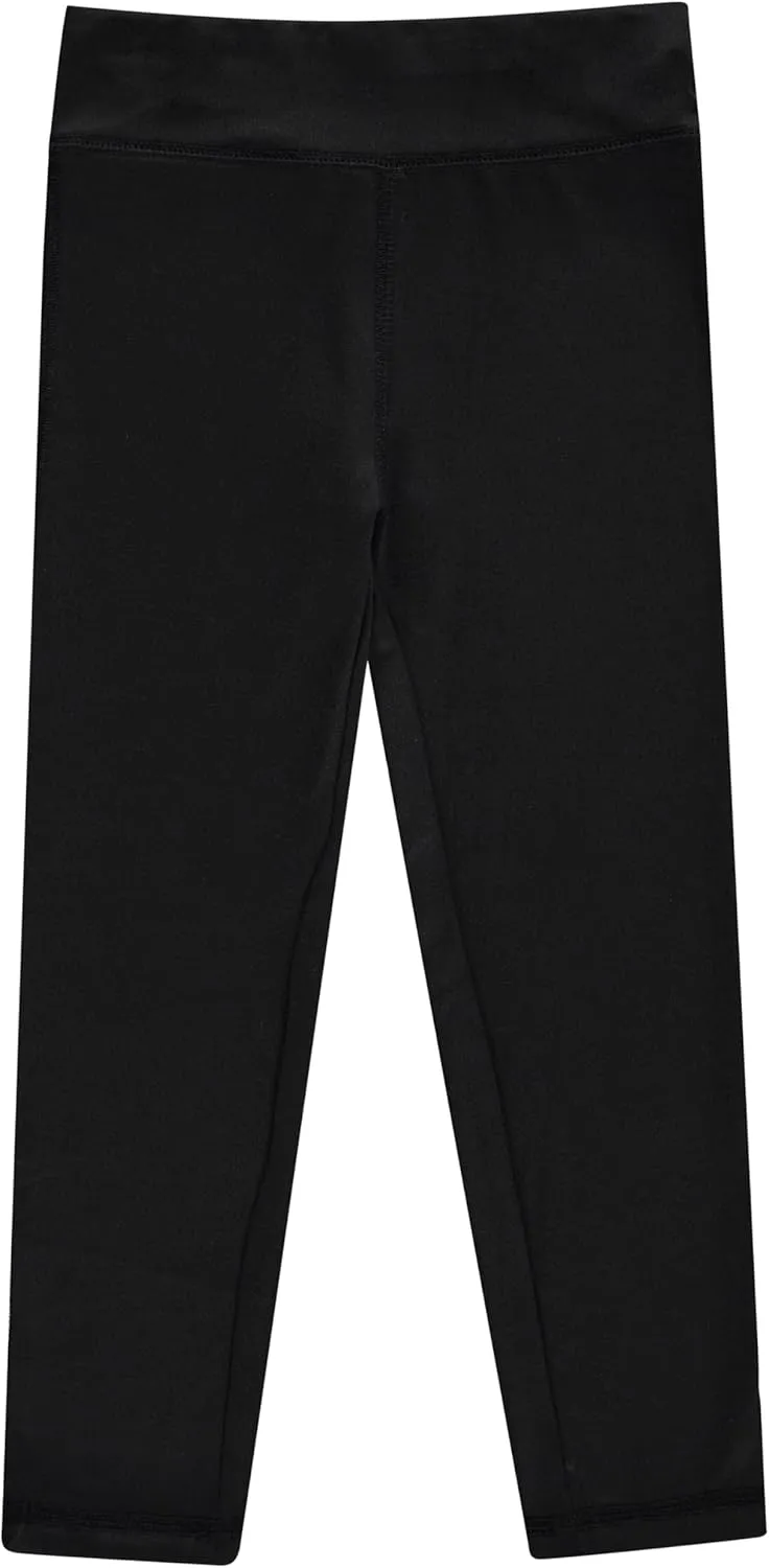 BTween Girls’ 4 Pack Leggings Set, Exercise, Sports Tights with Wide Waistband for Girls