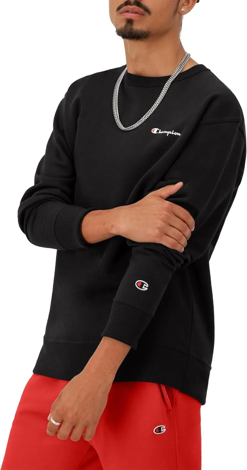 Champion Men's Sweatshirt, Powerblend, Fleece Midweight Crewneck Sweatshirt (Reg. Or Big & Tall)