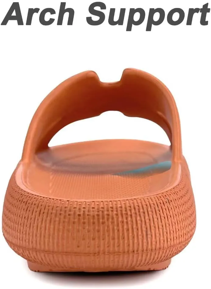 Cloud Pillow Recovery Slides for Women,Womens H-starp Platform Comfortable Memory Foam Arch Support Sandals,Waterproof EVA Cushioned Cushion Slippers for Beach Shower Bathroom Pool