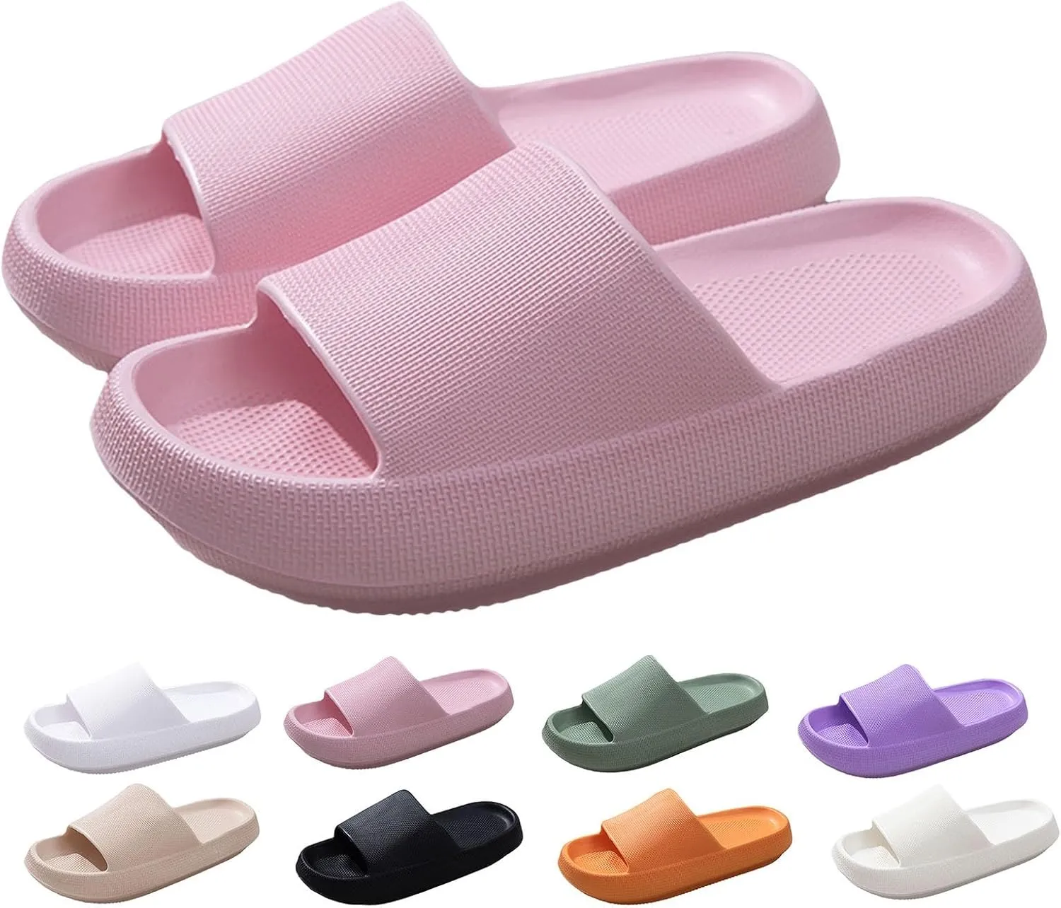 Cloud Slide Sandals for Women Men Ultra Comfort Recovery Pillow Slippers Soft Summer Beach Shoes with Low Arch Support