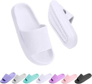 Cloud Slides for Kids, Girls Boys Pillow Slippers Shower Bathroom, Comfort Non-Slip Thick Sole Slippers Summer Beach Shoes for Little Kid/Big Kid