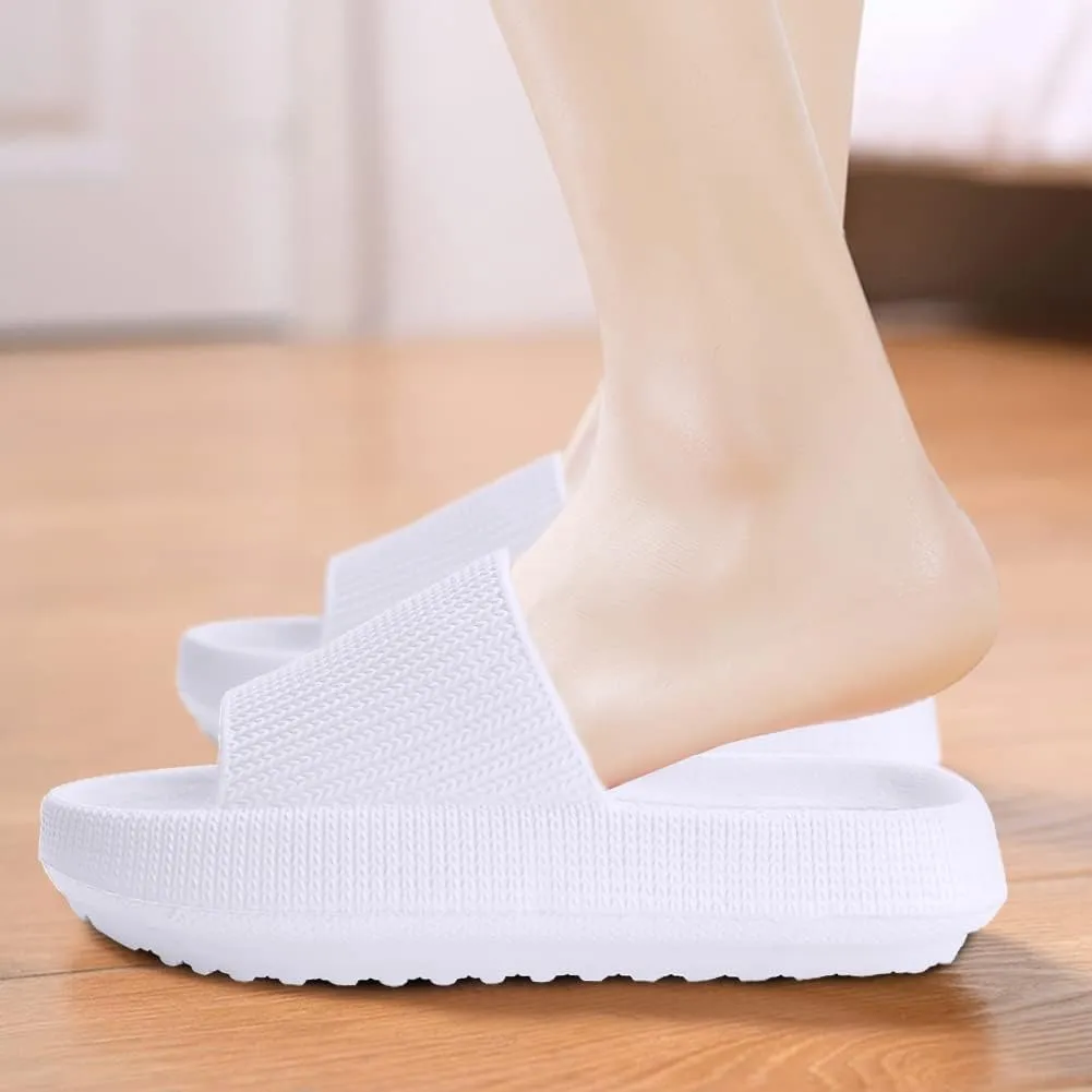 Cloud Slides for Kids, Girls Boys Pillow Slippers Shower Bathroom, Comfort Non-Slip Thick Sole Slippers Summer Beach Shoes for Little Kid/Big Kid