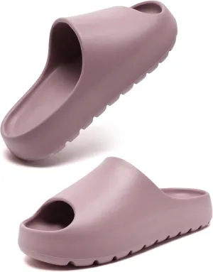 Cloud Slides for Women Men, Womens Walking Sandals Comfortable, Unisex Thick Pillow Slippers, Waterproof House Slide Sandals Indoor Outdoor Shower Shoes