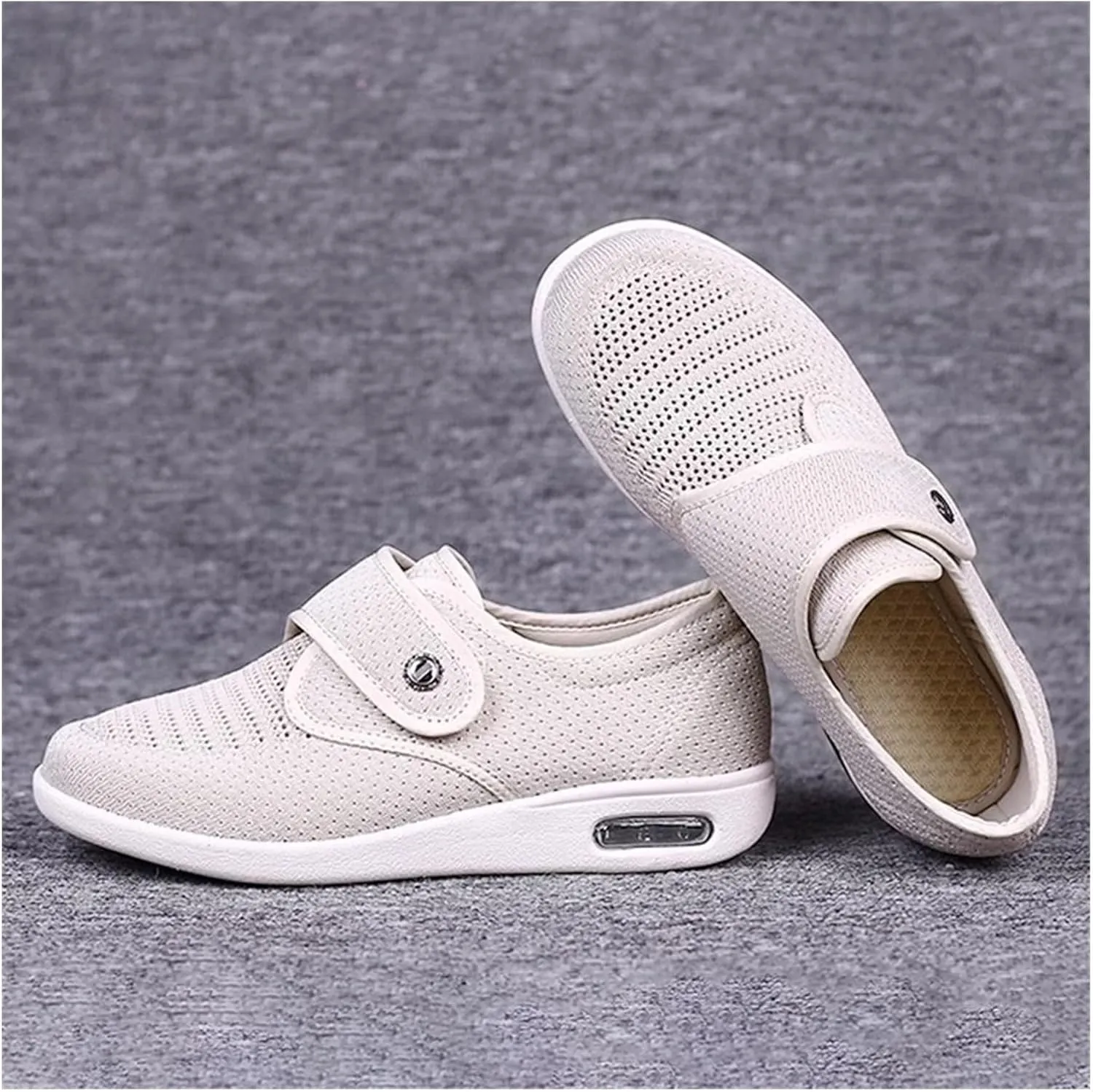 Comfortable Mesh Shoes, Adjustable Walking Shoes for Elderly Arthritis Middle-Aged and Old-Aged Big Size Mum and Dad Shoes Casual Shoes