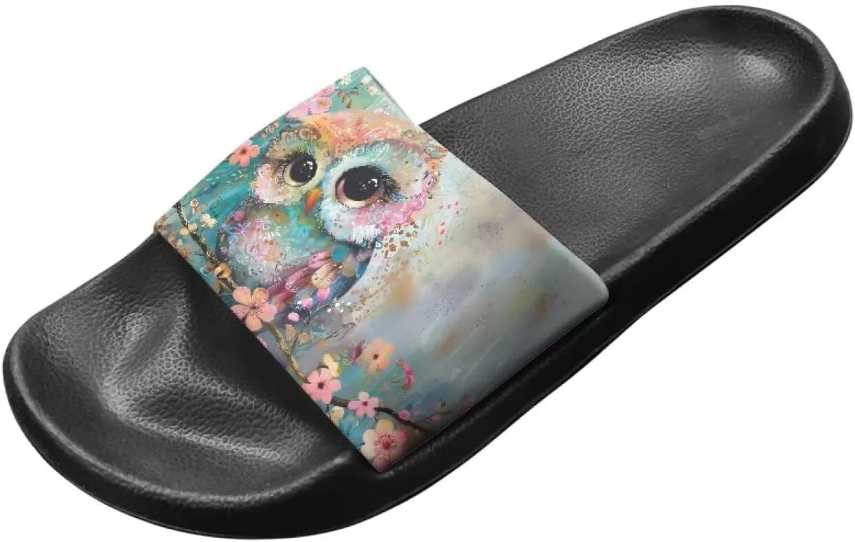 Couple Pattern Slide Sandals for Women Men Ultra Comfort Recovery Pillow Slippers Soft Summer Beach Shoes