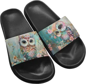 Couple Pattern Slide Sandals for Women Men Ultra Comfort Recovery Pillow Slippers Soft Summer Beach Shoes