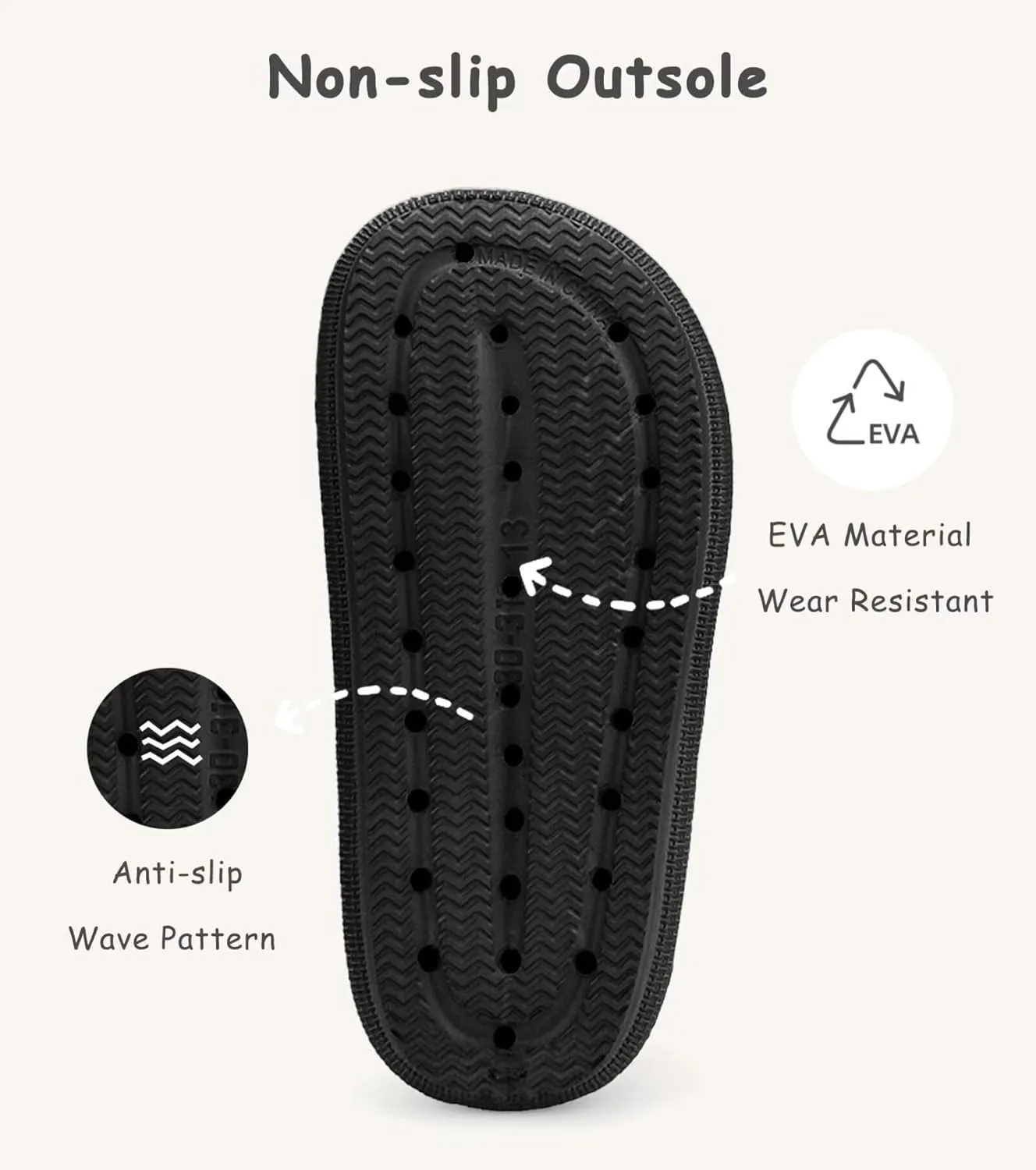 Cubufly Cloud Slides for Kids丨Boys Girls Shower Slippers Slip on Sandals丨Non-Slip Open Toe Pillow Slippers Sandals丨Quick Drying Summer Beach Pool Shoes