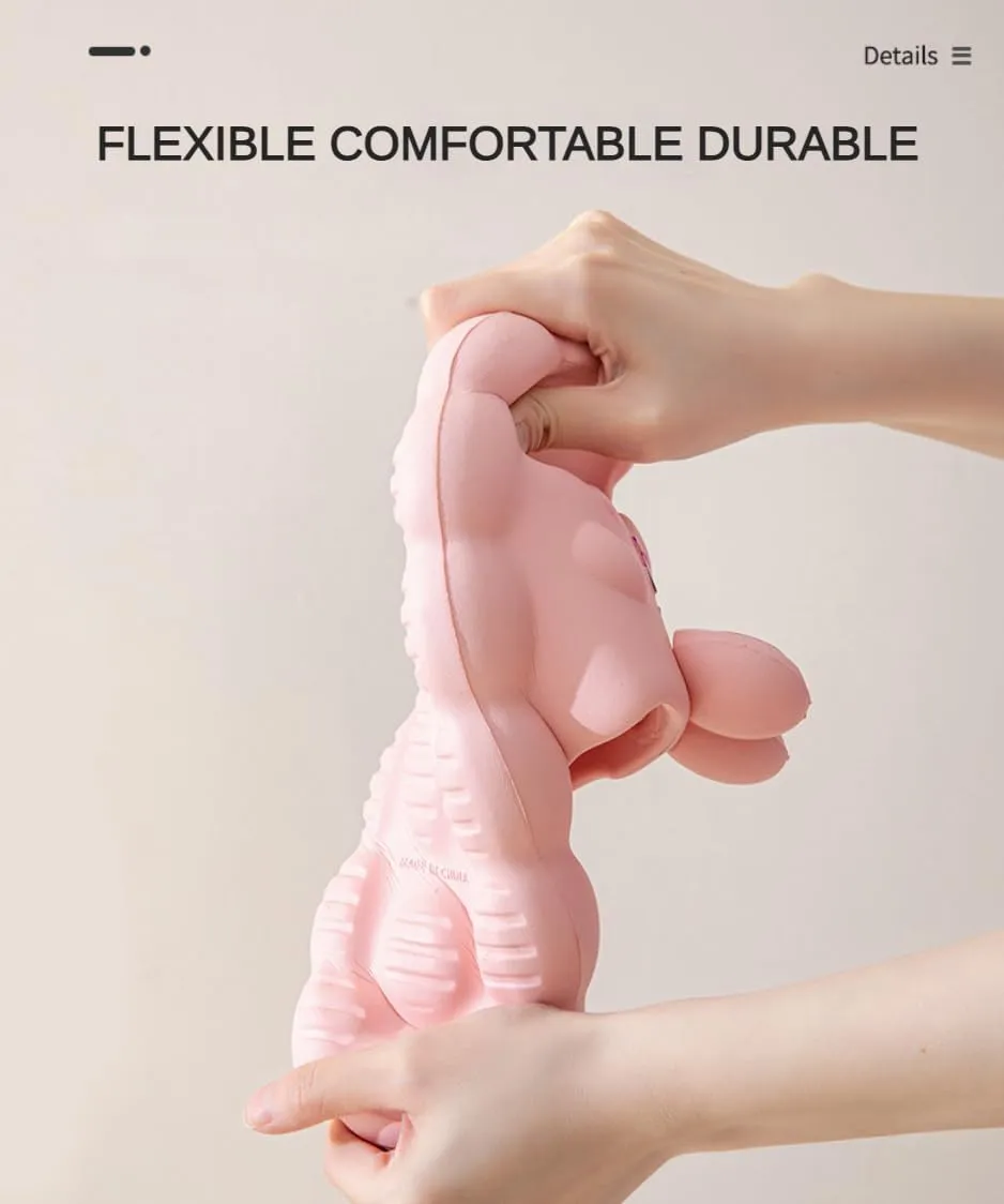 Cute Bunny Slippers Slides for Women Girls, Funny Cartoon Animal Platform House Sandals Slipper for Indoor Outdoor