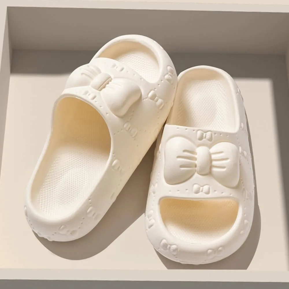 Cute Cloud Slipper Women Kawaii Pillow Slipper Preppy Y2K Bow Knot Slipper Comfy House Slides Shower Sandals Bathroom Shoes EVA Slides Slipper Indoor Outdoor Home Slipper
