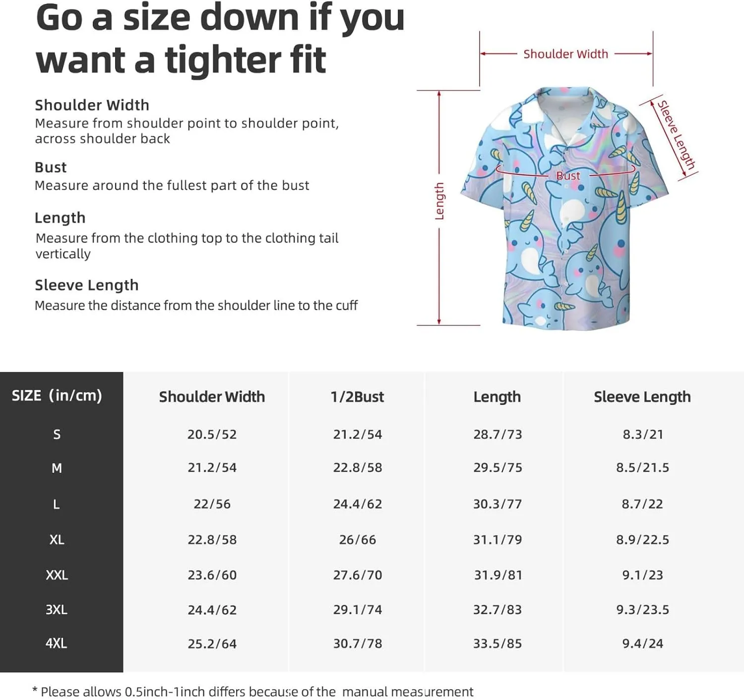 Cute Fish Printing Men's Fashion Summer Short Sleeve Button Shirt with Pocket,S-4xl Cuban Shirt Hawaiian Shirt