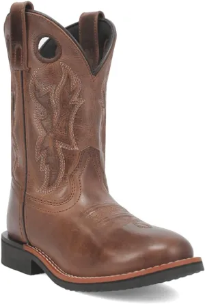Dan Post Boots Kids Boys Lil' Dawson Round Toe Casual Boots Mid Calf - Brown