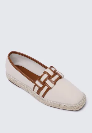 Diane Comfy Espadrilles In Off White