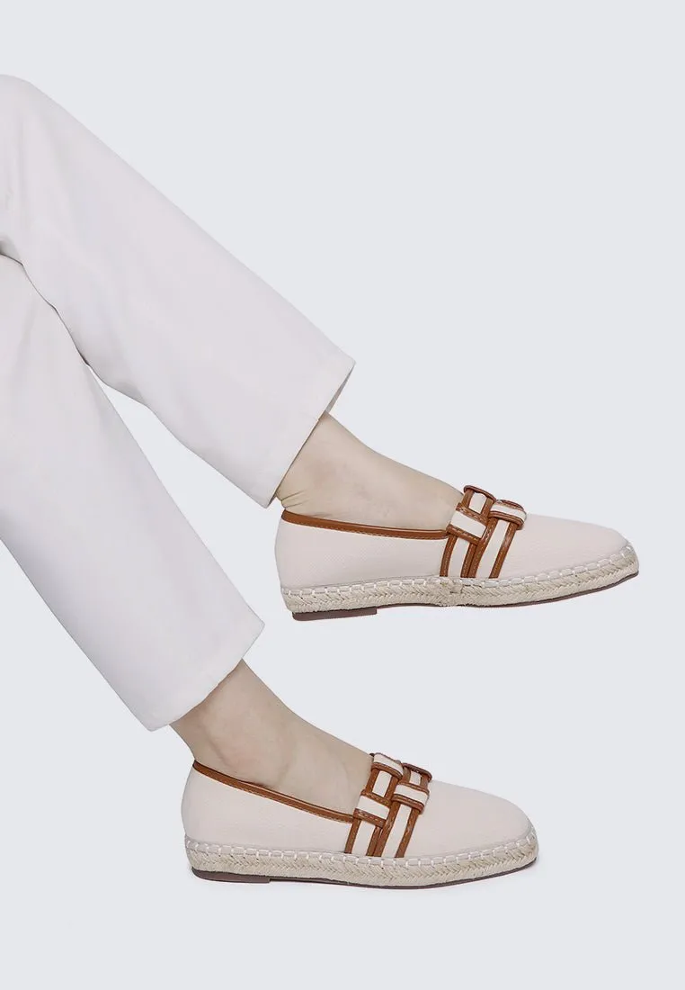 Diane Comfy Espadrilles In Off White