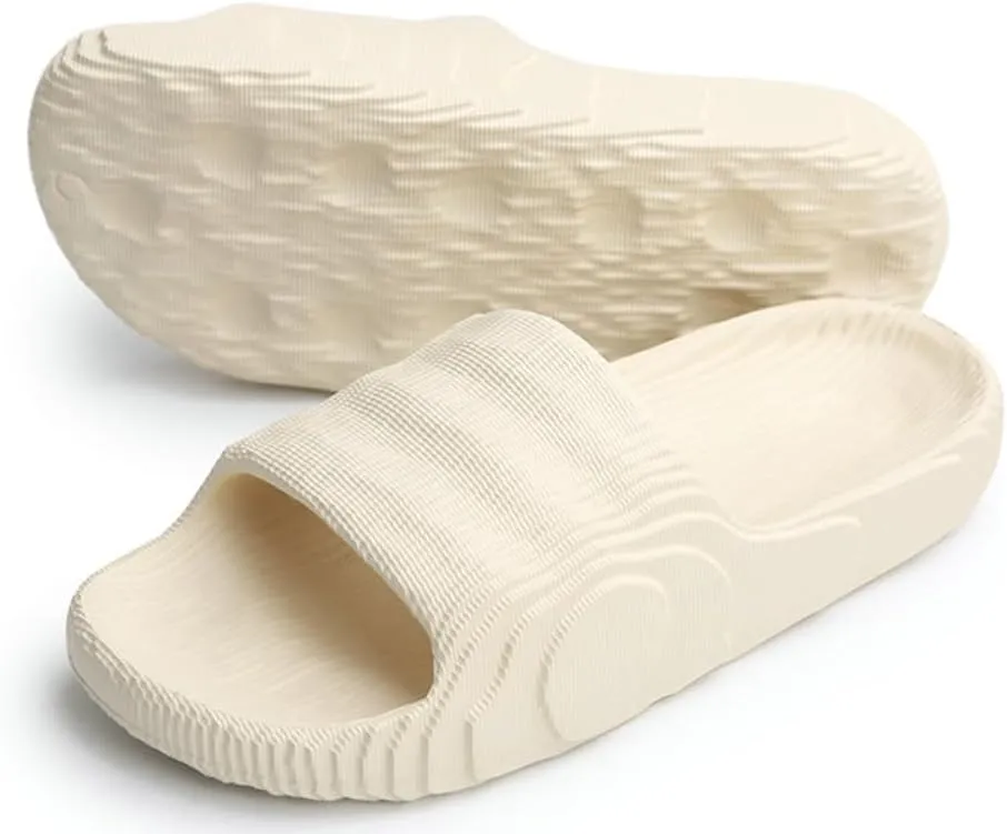 Epsion Summer Pillow Sandals Slides for Women Men Casual Platform Bath Shower Slipper Shoes EVA Non-Slip Indoor Outdoor