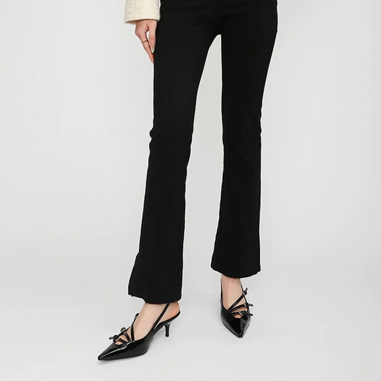 Fashion Buckle Slingback Kitten Heels for Women Buckle Strap Work Pumps