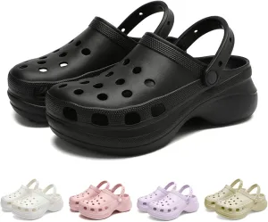 Fashion Platform Clogs Women's Outdoor and Indoor Cloud Slippers Comfortable Casual Pillow Sandals Beach Shoes Running Shoes Walking Shoes Wading Shoes