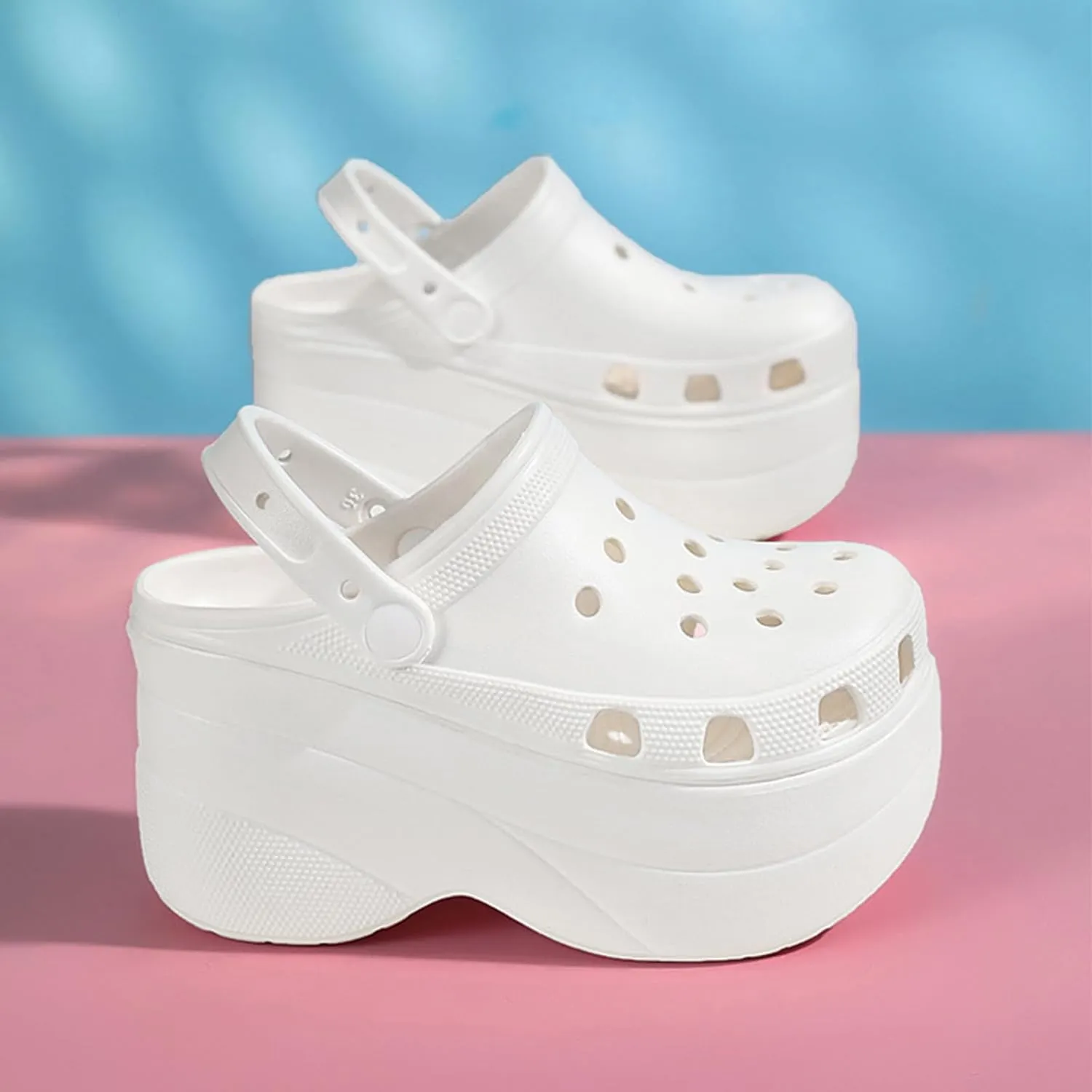 Fashion Platform Clogs Women's Outdoor and Indoor Cloud Slippers Comfortable Casual Pillow Sandals Beach Shoes Running Shoes Walking Shoes Wading Shoes