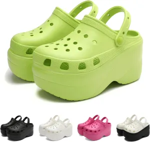 Fashion Platform Clogs Women's Outdoor and Indoor Cloud Slippers Comfortable Casual Pillow Sandals Beach Shoes Running Shoes Walking Shoes Wading Shoes