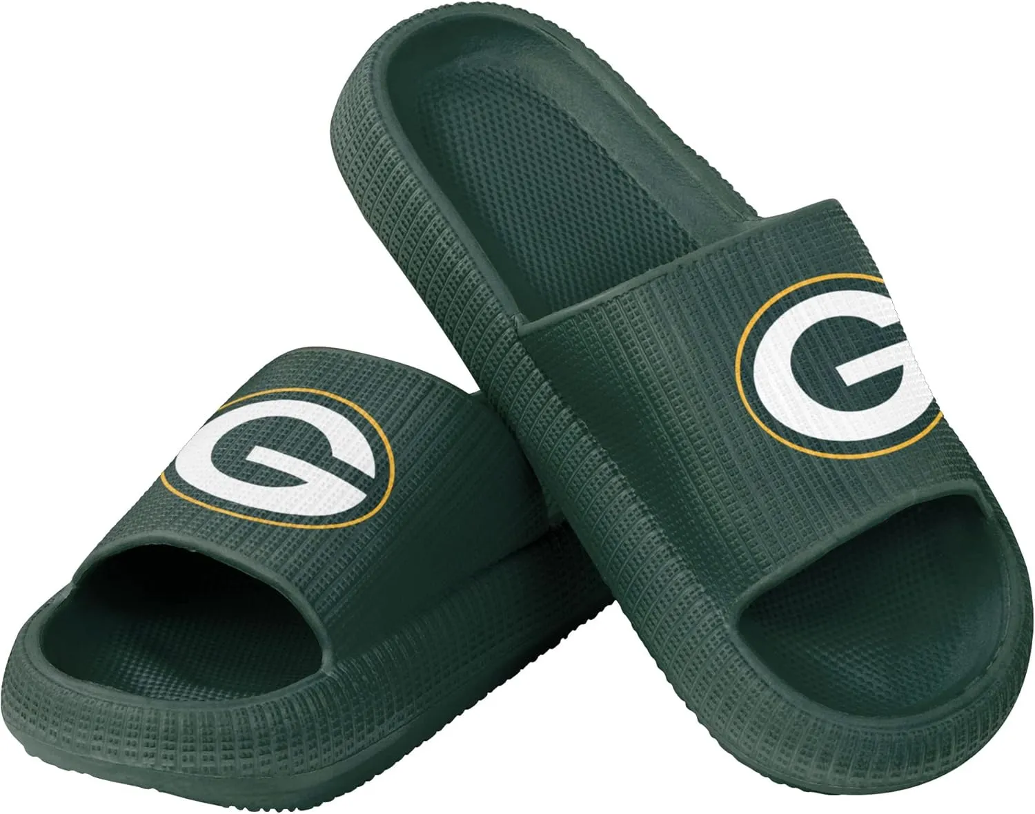 FOCO NFL Womens NFL Team Logo Ladies Pillow Slides Sandals