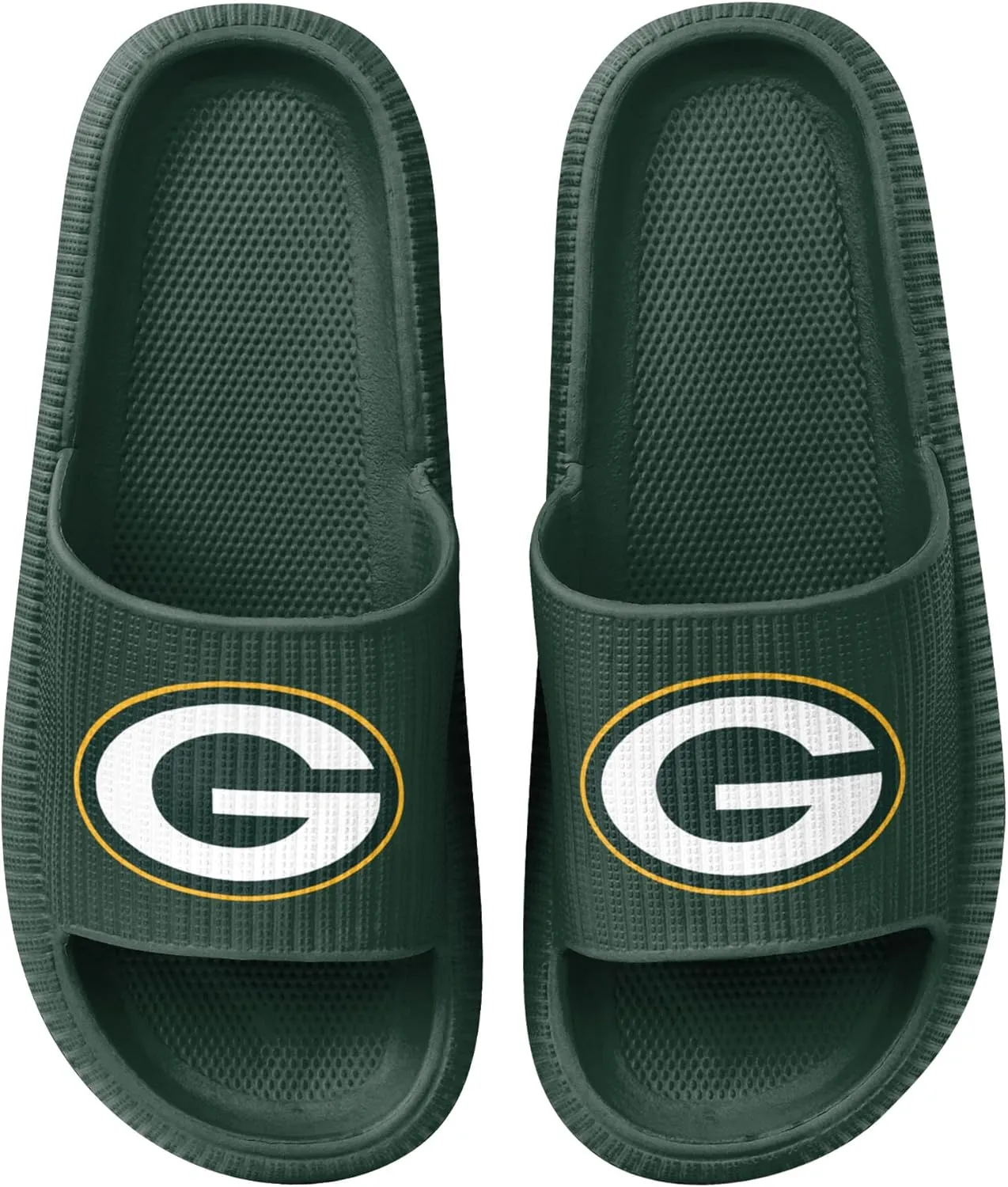 FOCO NFL Womens NFL Team Logo Ladies Pillow Slides Sandals