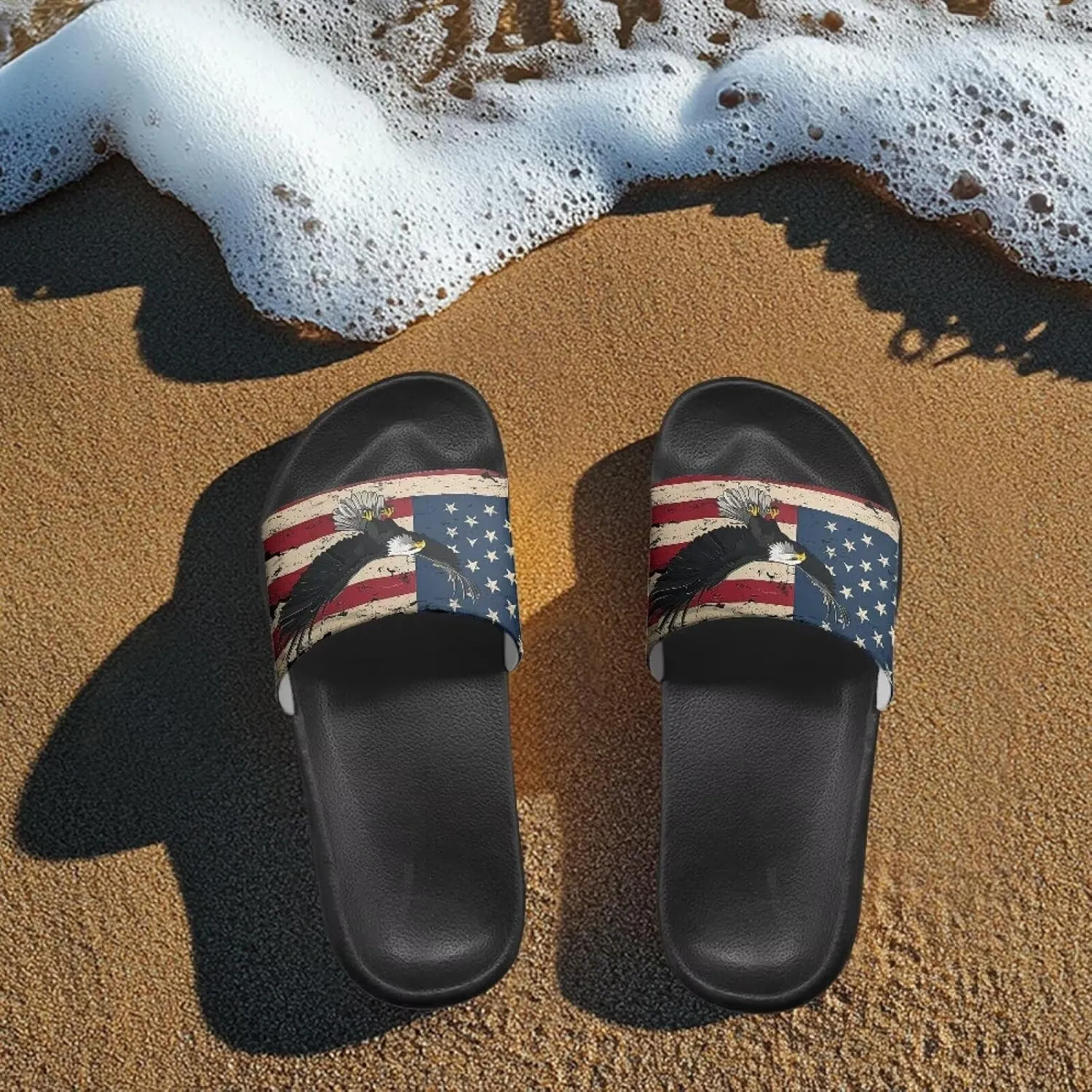 GOSTONG Sandals for Women and Men Pillow Slippers Non Slip Quick Drying House Slippers Unisex Lightweight Pool Slides Size 5-12.5