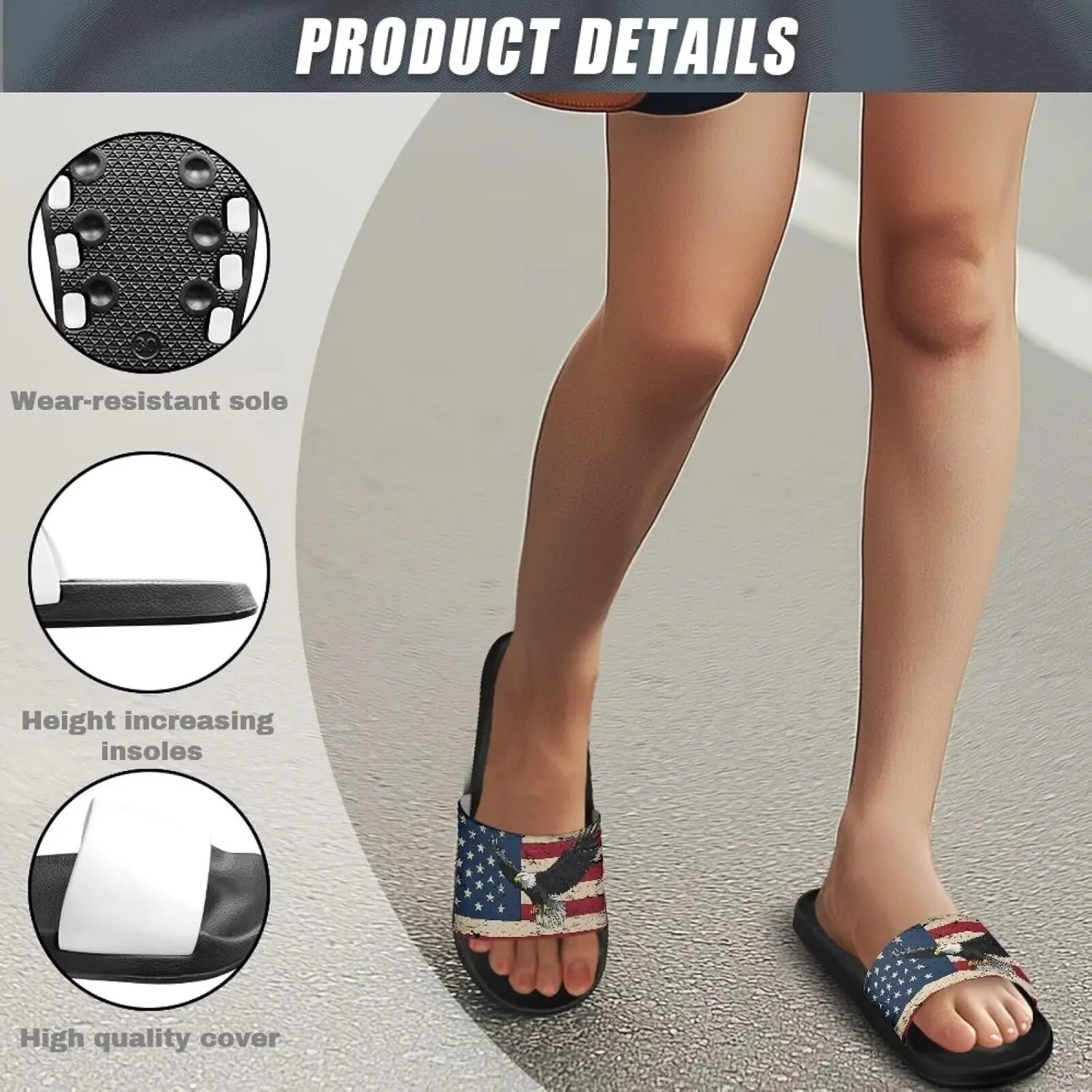 GOSTONG Sandals for Women and Men Pillow Slippers Non Slip Quick Drying House Slippers Unisex Lightweight Pool Slides Size 5-12.5