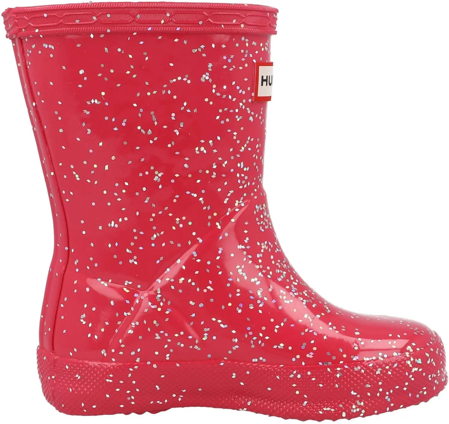 Hunter Girl's Original First Classic Giant Glitter Wellington Boots (Toddler/Little Kid) Rain