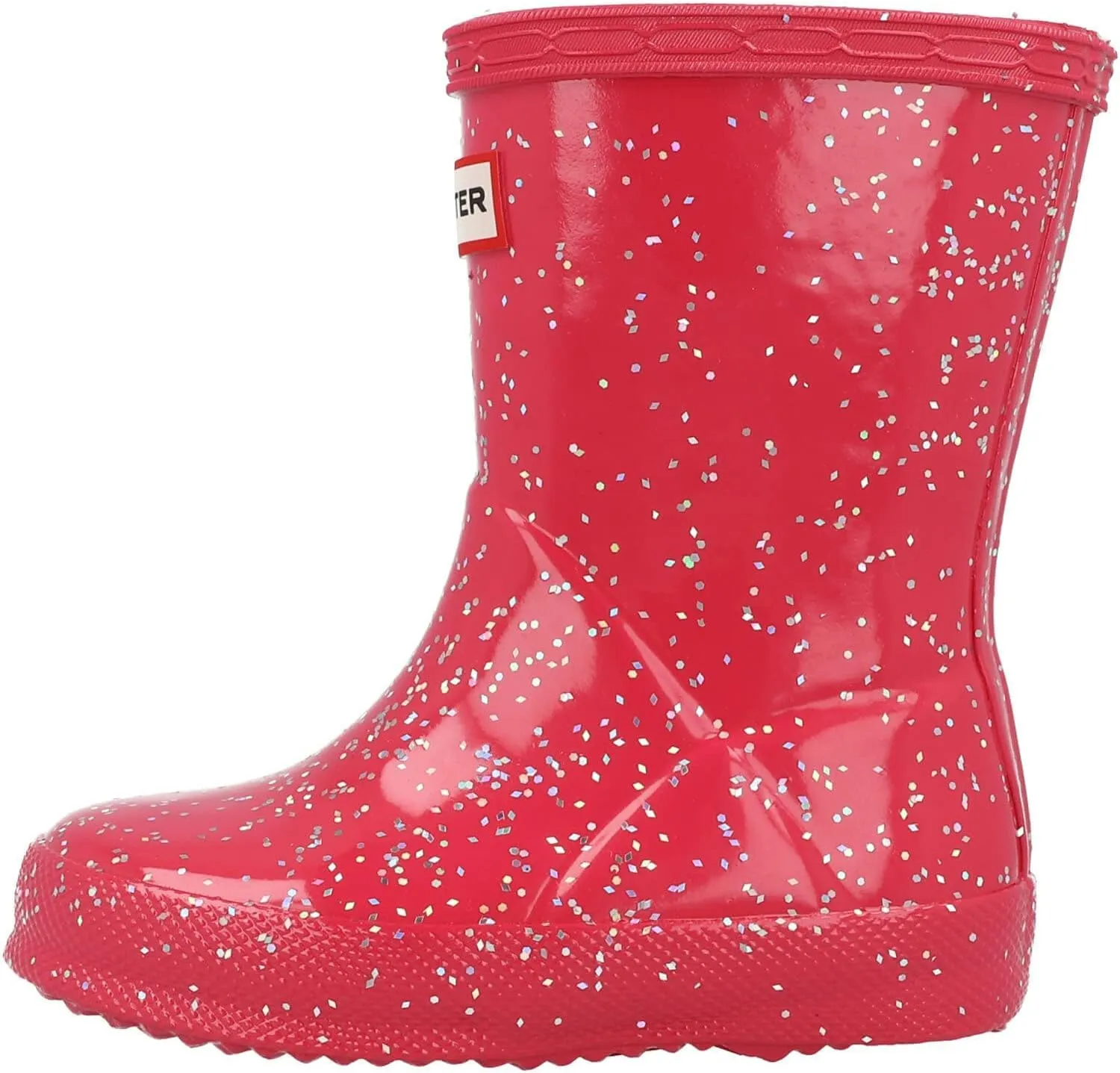 Hunter Girl's Original First Classic Giant Glitter Wellington Boots (Toddler/Little Kid) Rain