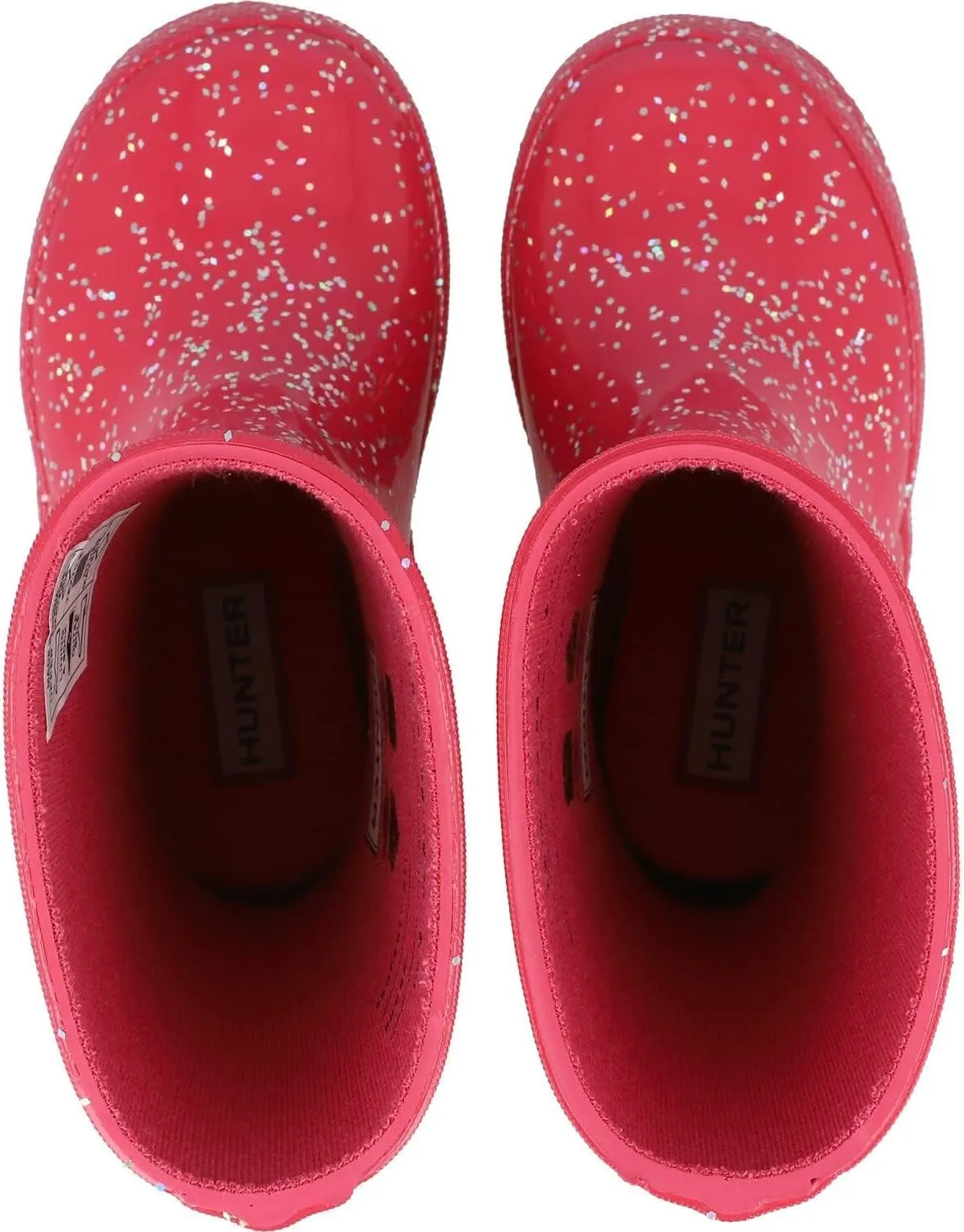 Hunter Girl's Original First Classic Giant Glitter Wellington Boots (Toddler/Little Kid) Rain