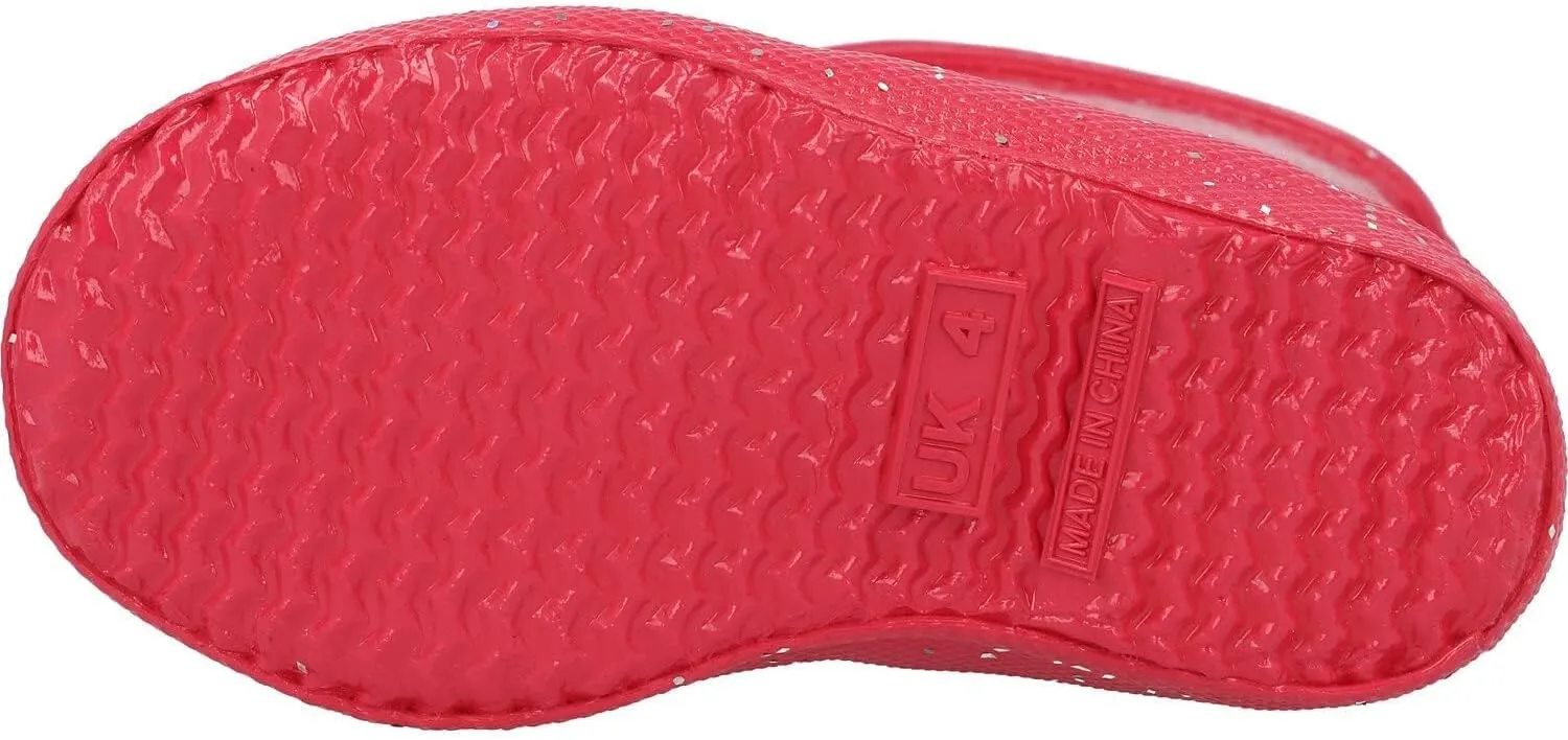 Hunter Girl's Original First Classic Giant Glitter Wellington Boots (Toddler/Little Kid) Rain