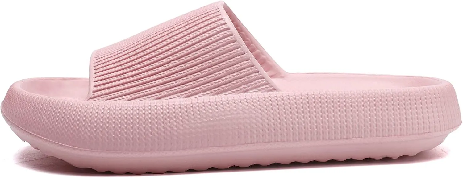 Jaeynow Cloud Slides for Women,Unisex Pillow Slippers Non-Slip Open Toe Quick Drying Shower Shoes Indoor Outdoor Beach Pool Garden Women Sandals Thicken Sole Slides for Men