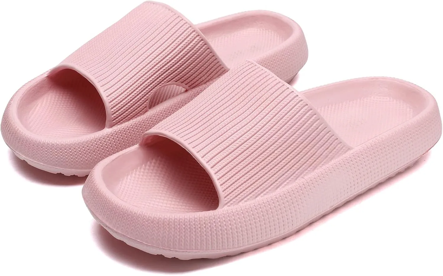 Jaeynow Cloud Slides for Women,Unisex Pillow Slippers Non-Slip Open Toe Quick Drying Shower Shoes Indoor Outdoor Beach Pool Garden Women Sandals Thicken Sole Slides for Men