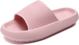 Jaeynow Cloud Slides for Women,Unisex Pillow Slippers Non-Slip Open Toe Quick Drying Shower Shoes Indoor Outdoor Beach Pool Garden Women Sandals Thicken Sole Slides for Men