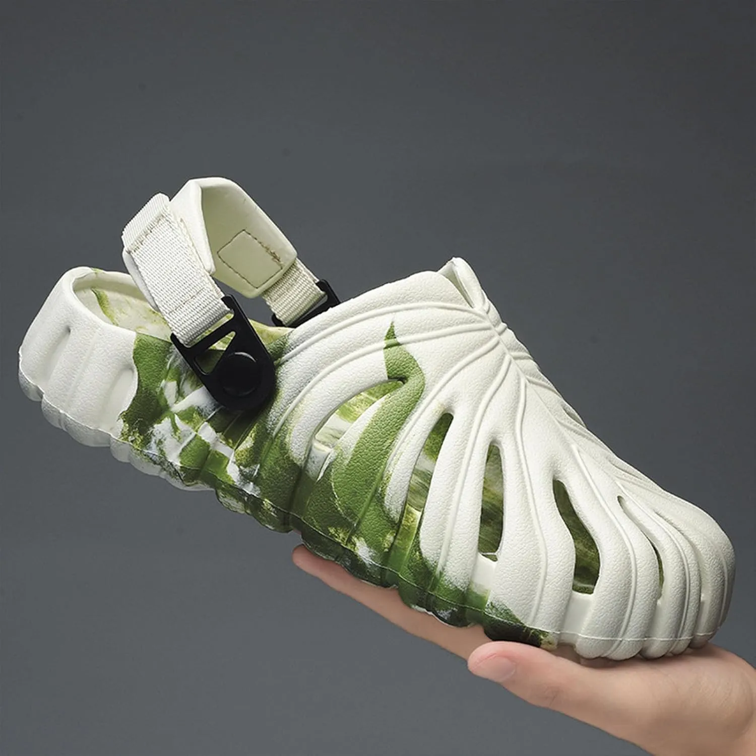 Jfxgjuv Monstera Slippers, Monstera Leaf Slippers, New Adult Anti-Slip Monstera Slippers, Monstera Slides Sandals Shoes for Women Men