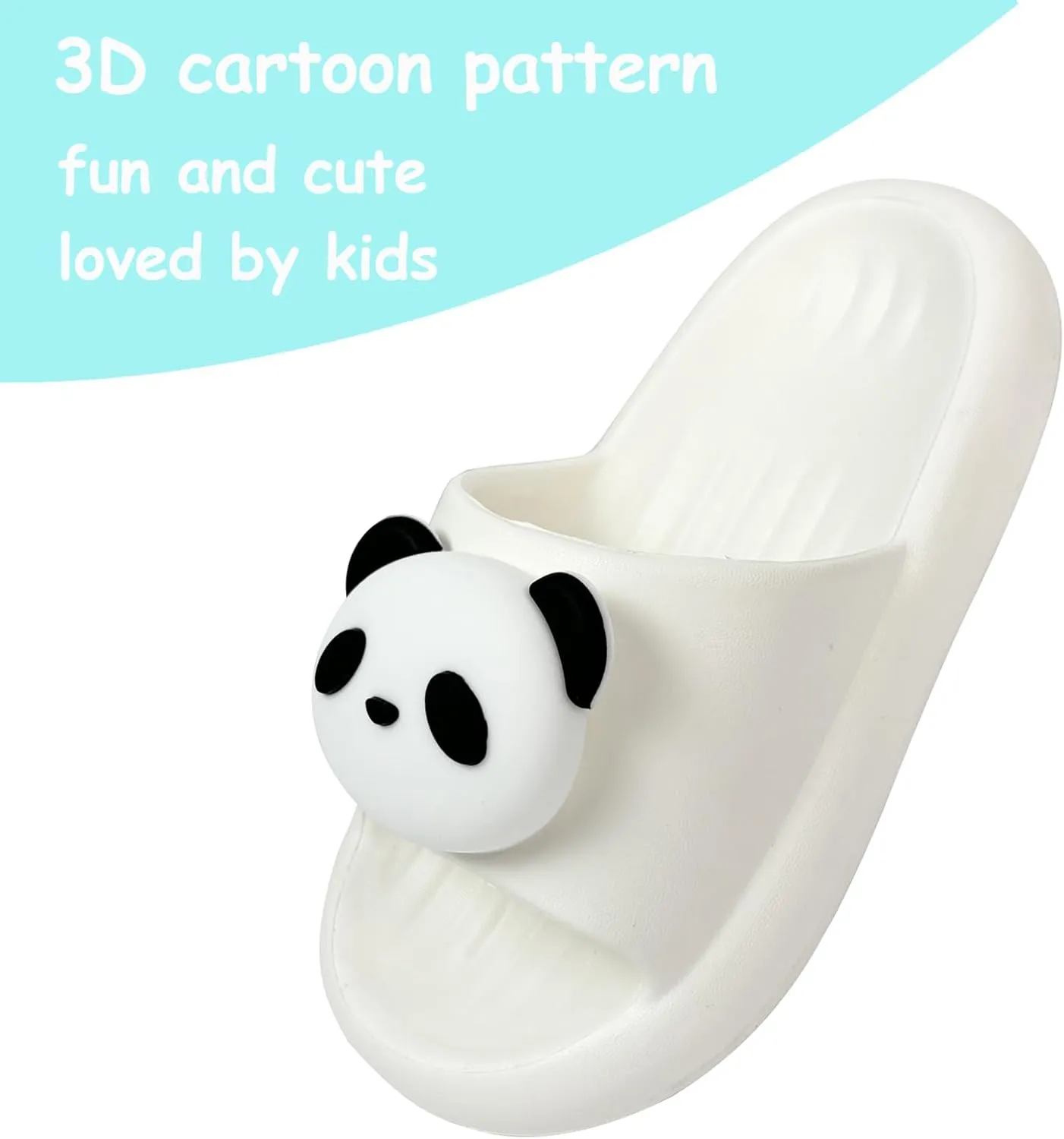 Kids Cloud Slides Boys & Girls Toddler Little Kids Slides Slipper Garden Beach Pool House Slides Comfy Non Slip Thick Sole Shower Sandals