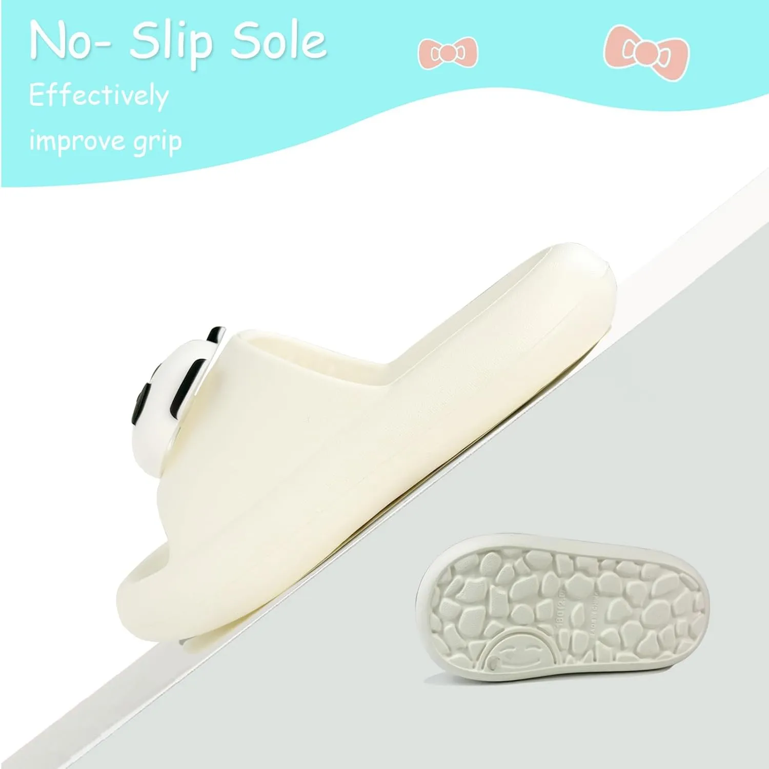 Kids Cloud Slides Boys & Girls Toddler Little Kids Slides Slipper Garden Beach Pool House Slides Comfy Non Slip Thick Sole Shower Sandals