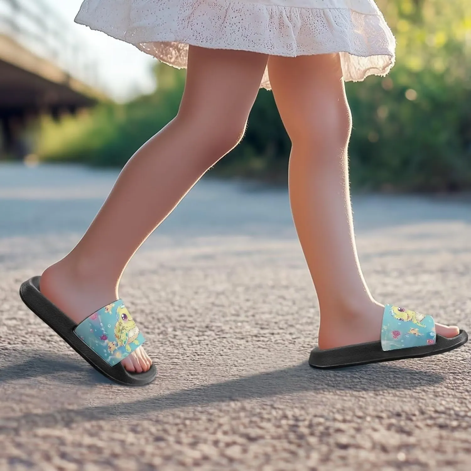 Kids Cloud Slides Girls & Boys Flip Flops Slip On Beach Sandals Youth Pool Shower Shoes EVA Summer Slippers