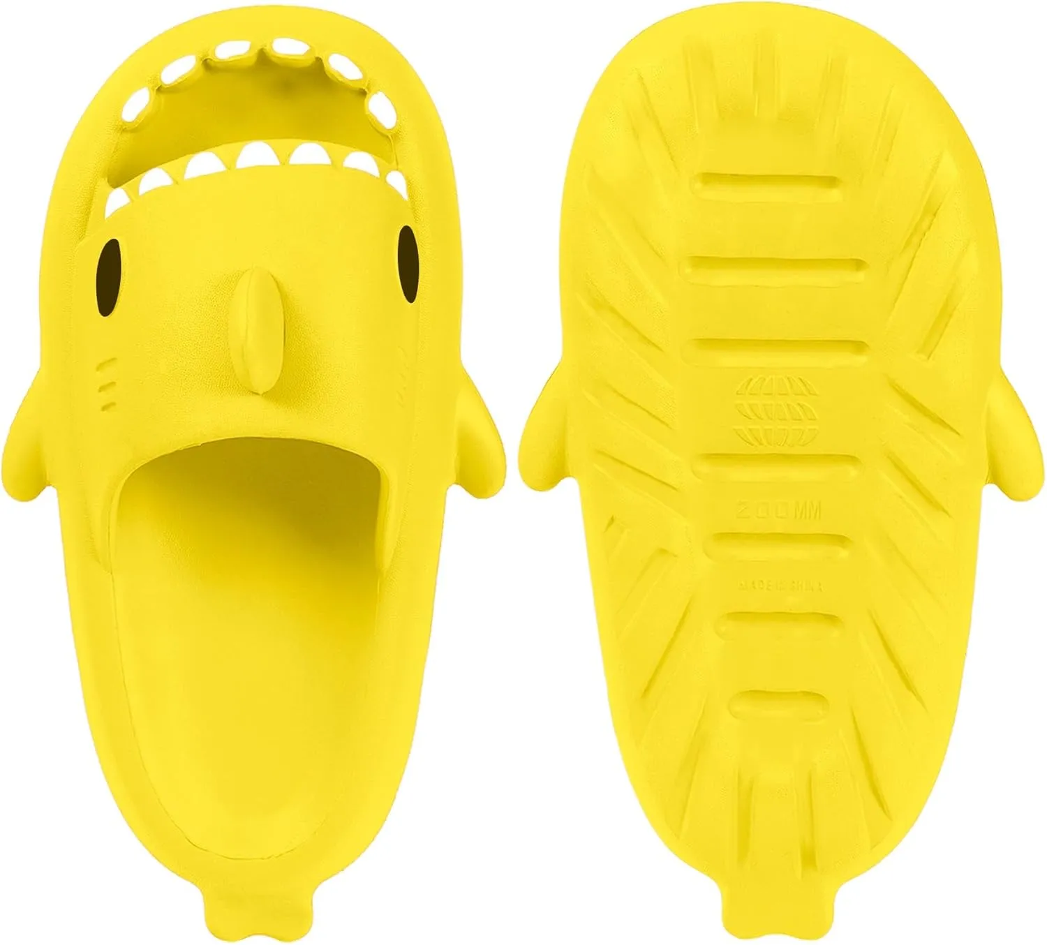 Kids Shark Slides Boys Girls Toddlers Cloud Shower Slippers Cute Cartoon Open Toe Sandals Cushioned Thick Sole Beach Pool Shoes