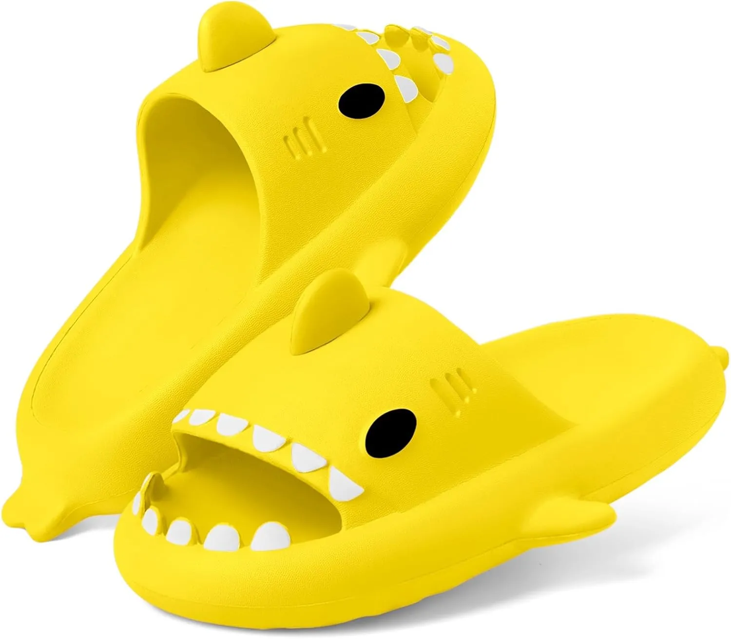 Kids Shark Slides Boys Girls Toddlers Cloud Shower Slippers Cute Cartoon Open Toe Sandals Cushioned Thick Sole Beach Pool Shoes