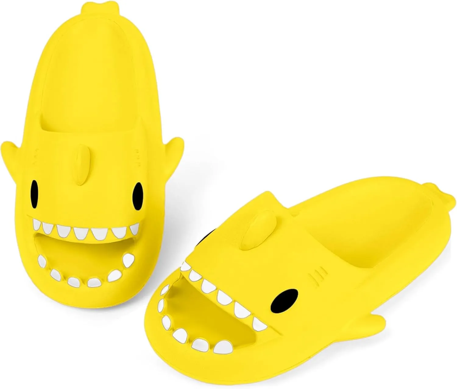 Kids Shark Slides Boys Girls Toddlers Cloud Shower Slippers Cute Cartoon Open Toe Sandals Cushioned Thick Sole Beach Pool Shoes