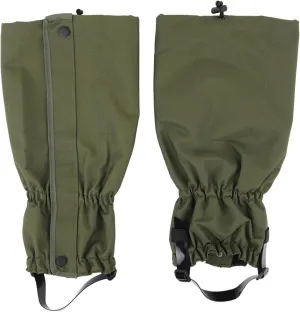 Leg Gaiters, Hiking Waterproof Leggings and Adjustable Snow Boot Covers Gaiters Mountaineering Mudguard Shoe Covers,one Size (Color : Green, Size : One Size)