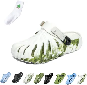 LELEBEAR Monstera Slippers, Monstera Pillow Slippers Open Toe Non Slip Slippers, Monstera Slides for Women and Men
